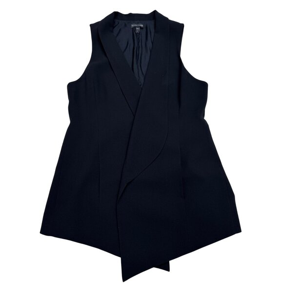 Eileen Fisher Jackets & Blazers - Eileen Fisher Women's Black Sleeveless 100% Silk Open Front Vest Jacket, Size S